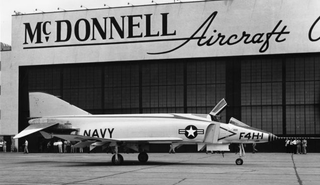 The F4H-1 Phantom II prototype. Note location for the second pilot, and its limited visibility. This position was known as “the hole.” (US Navy)